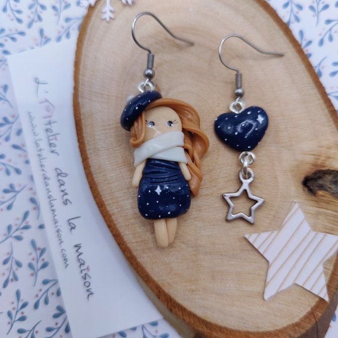 Boucles d'oreilles hiver