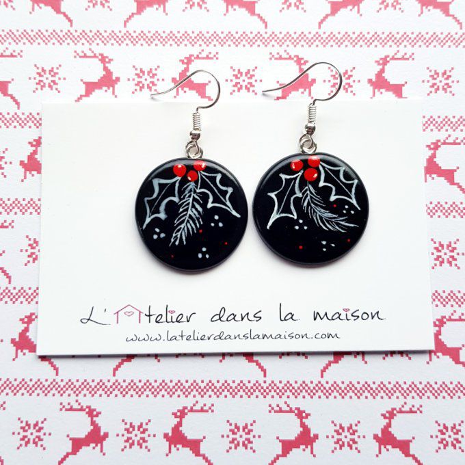 boucles de noel Houx