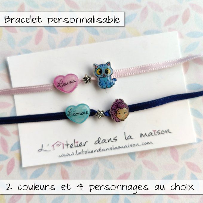 Bracelet enfant prénom inspiration Demon Hunters