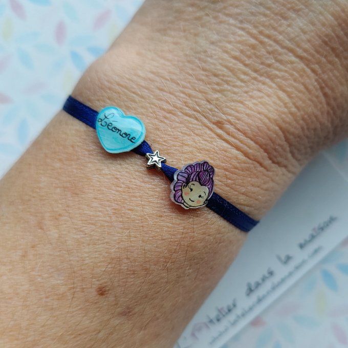 Bracelet enfant prénom inspiration Demon Hunters