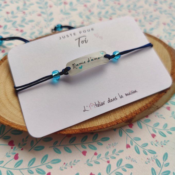 bracelet personnalisable prénoms mamie, maman