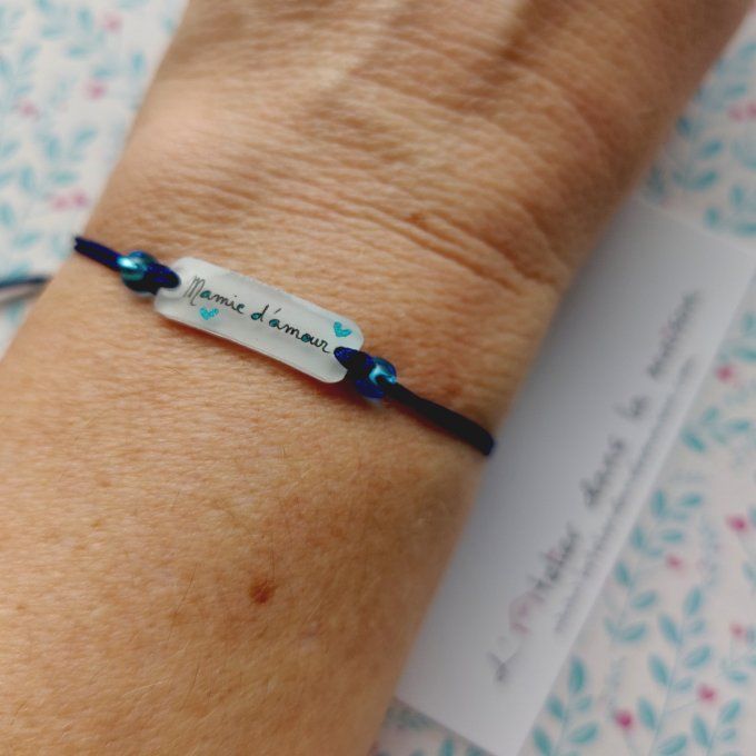 bracelet avec inscription personnalisable ou prénoms