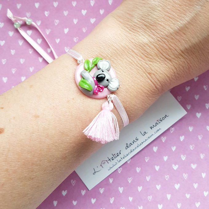 bracelet koala rose