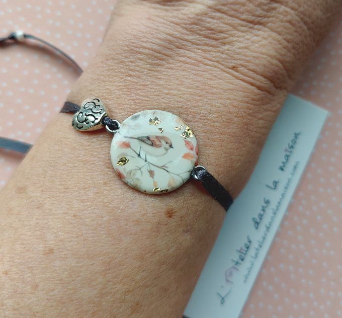 bracelet oiseau porté