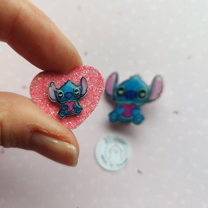 mini-broche Stitch coeur