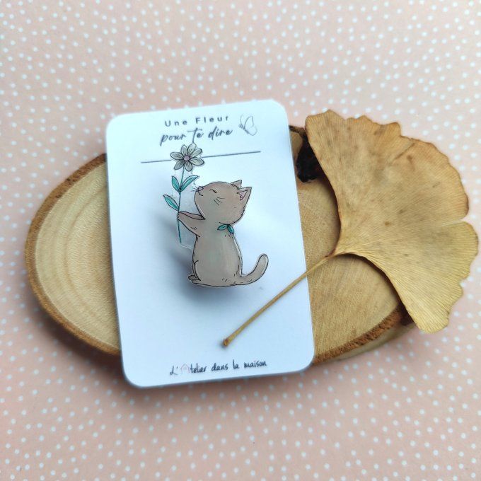 broche cadeau chat cadeau à offrir