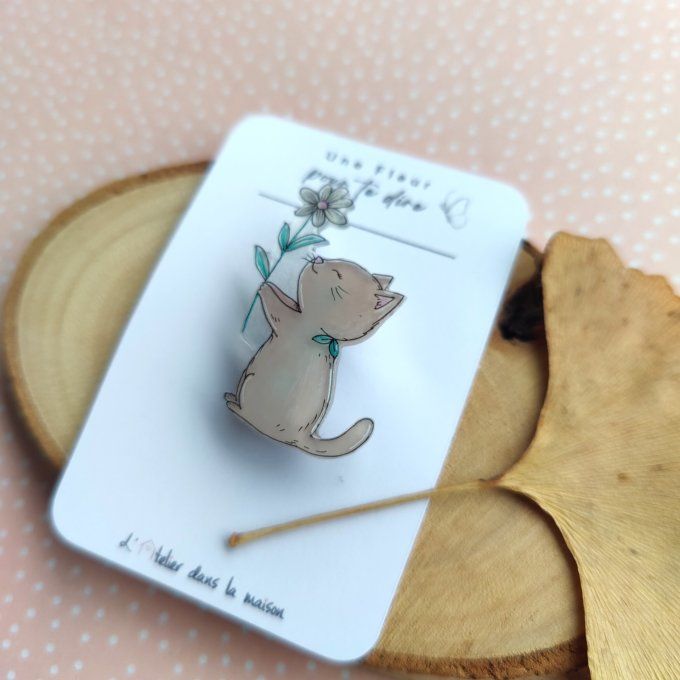 broche cadeau chat cadeau à offrir