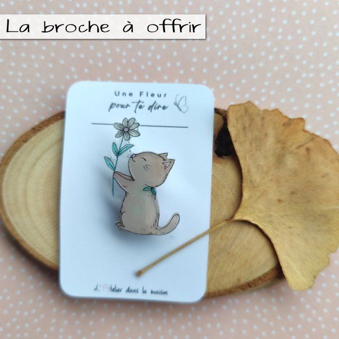 broche cadeau chat cadeau à offrir