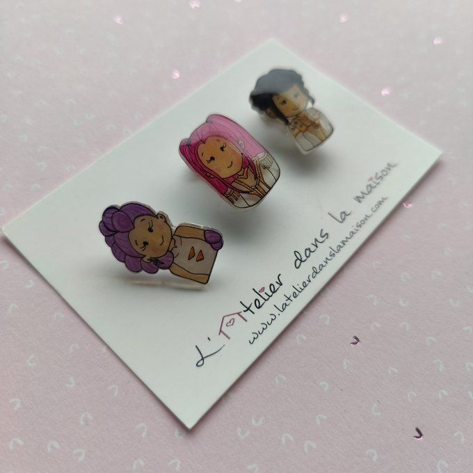 petites broches pins huntrix demon hunters