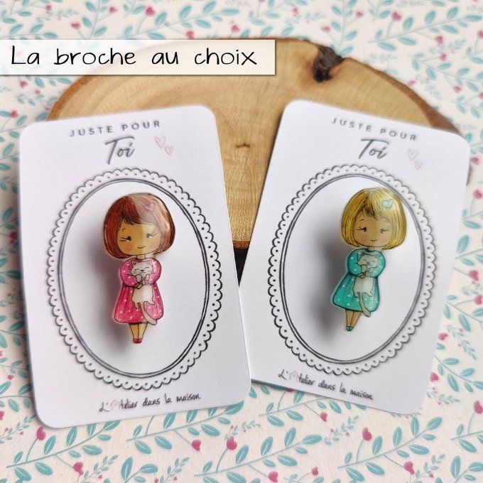 broche à offrir fille chat