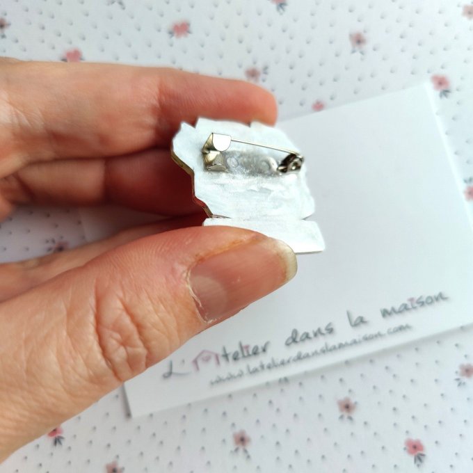 Porte-clé ou broche bouquet maîtresse personnalisable 