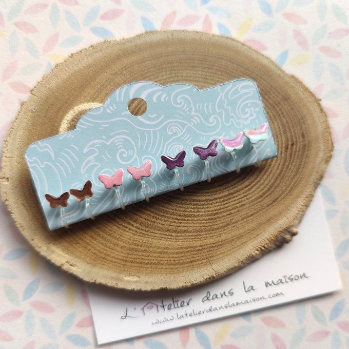 Les minis clips papillons, boucles d'oreilles sans perçage 