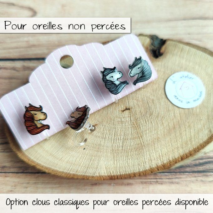 clips enfants tête de cheval