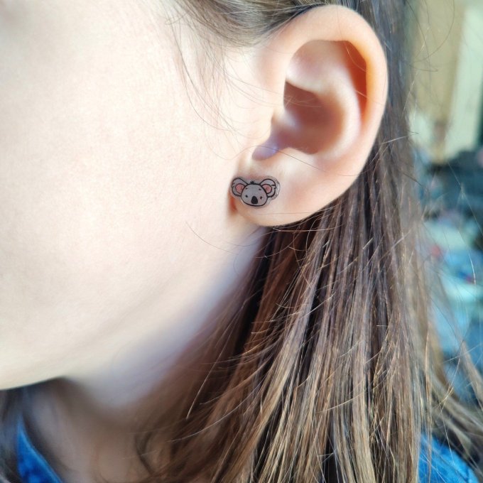 Boucles d'oreilles avec ou sans perçage inspiration Miraculous