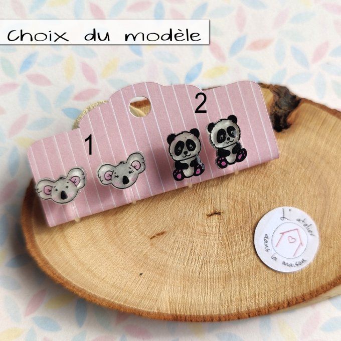 choix clip sans trous panda ou koala