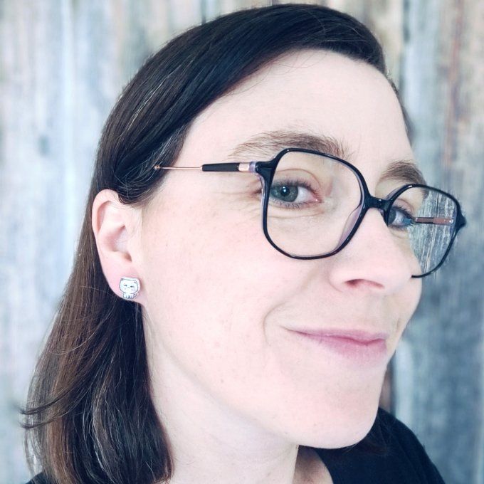 Boucles d'oreilles sans perçage chat mignon