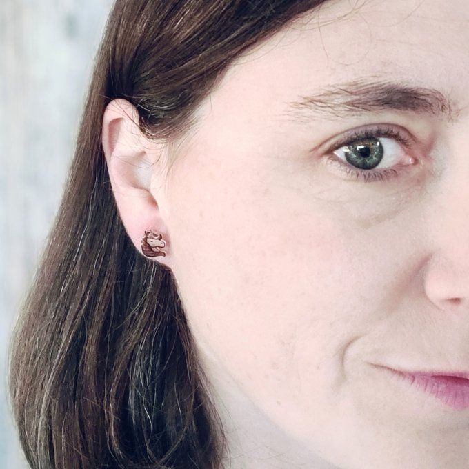 Boucles d'oreilles avec ou sans perçage tête de cheval