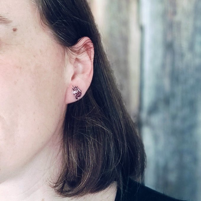 Boucles d'oreilles avec ou sans perçage Valentine