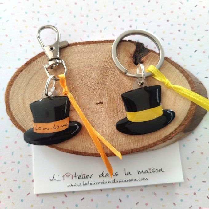 porte-clé gibus conscrit personnalisable 30 ans 40 ans