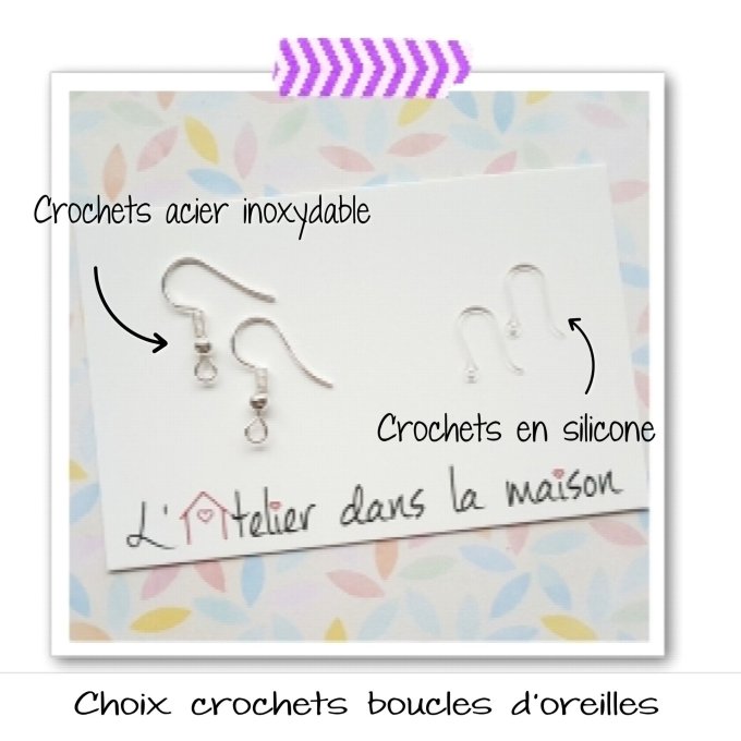 Boucles ou bracelet fleurs des champs personnalisable 