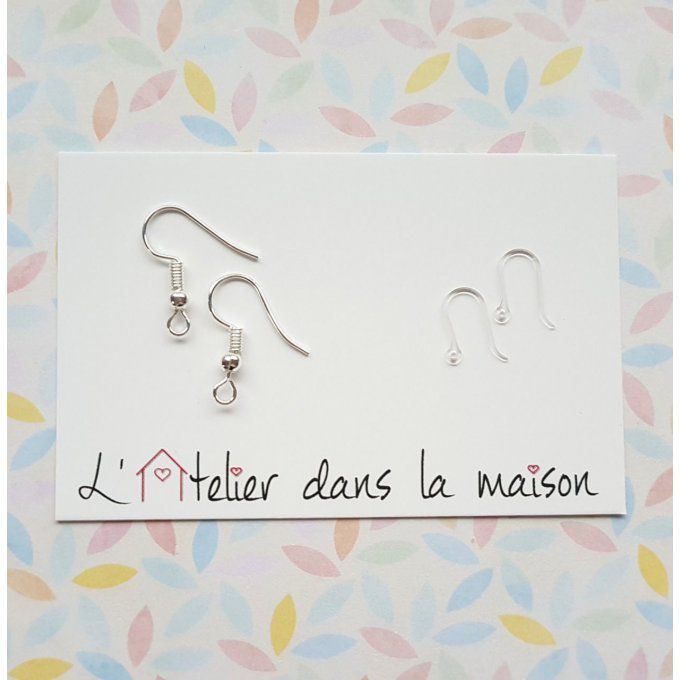 boucles d'oreilles métal ou silicone