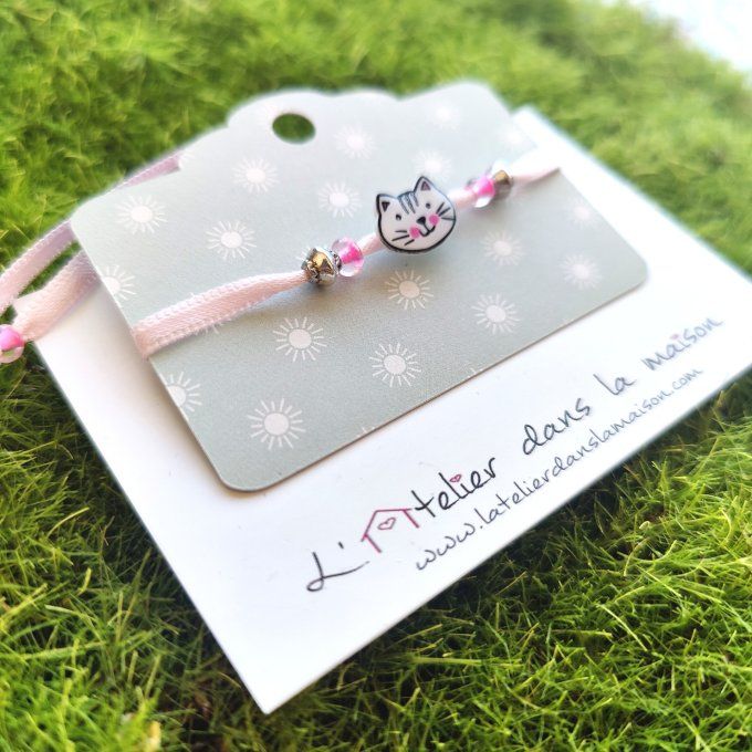 bracelet chat réglable