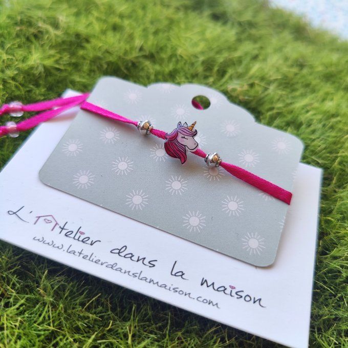 bracelet licorne enfant réglable