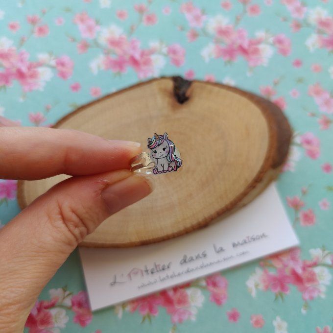 Bague enfant réglable licorne
