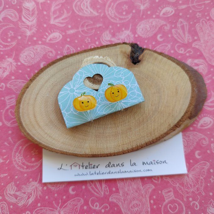 boucles d'oreilles citrouilles avec ou sans perçage