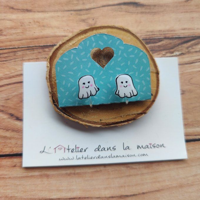 boucles d'oreilles fantomes avec ou sans perçage