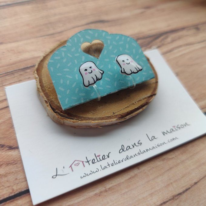 boucles d'oreilles fantomes avec ou sans perçage