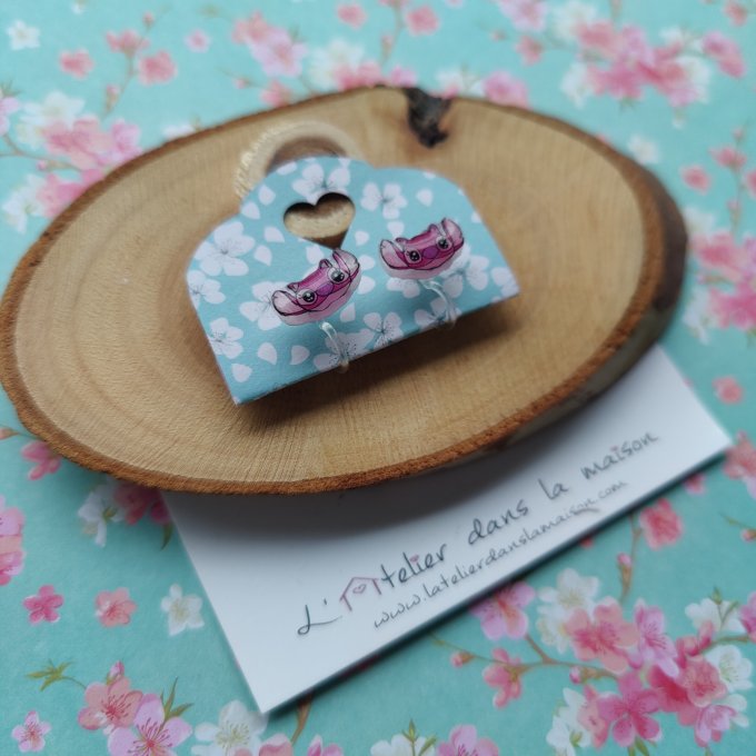 Boucles d'oreilles sans perçage Angel, petits défauts