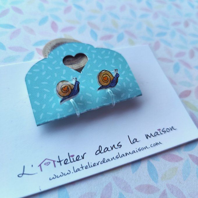 Boucles d'oreilles avec ou sans perçage escargot
