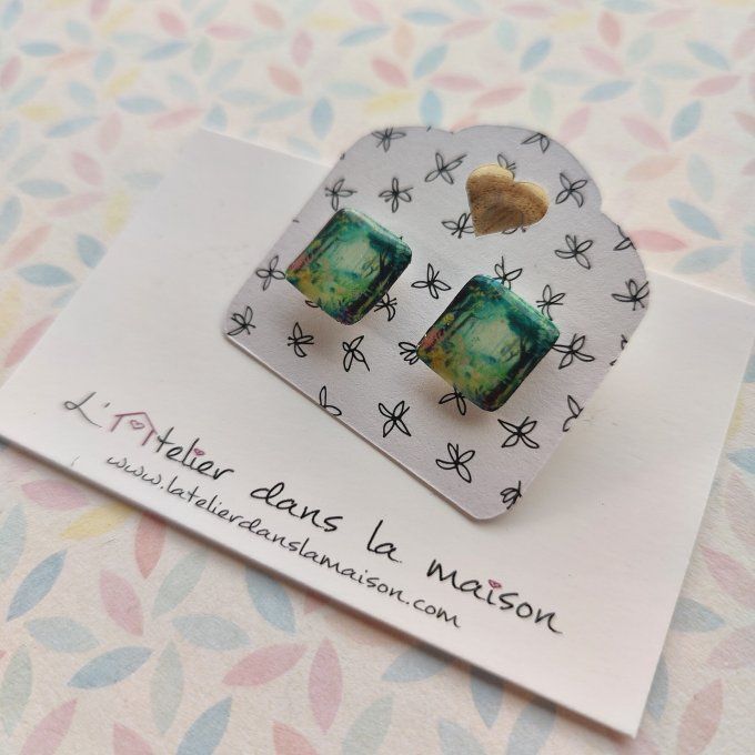 Boucles d'oreilles avec ou sans perçage forêt