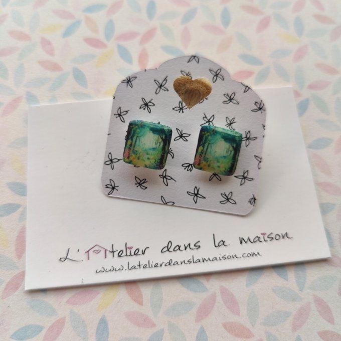 Boucles d'oreilles avec ou sans perçage forêt