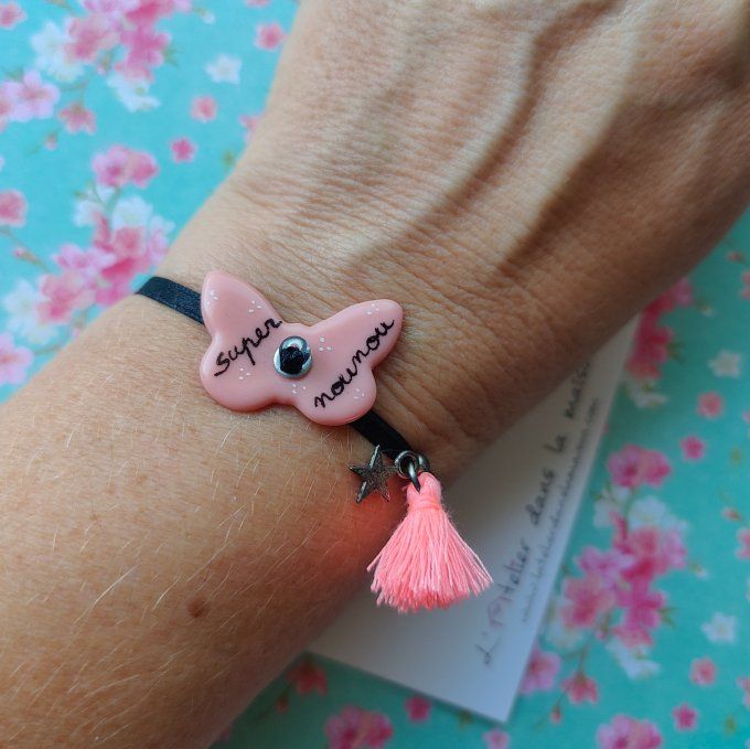 Bracelet papillon super nounou