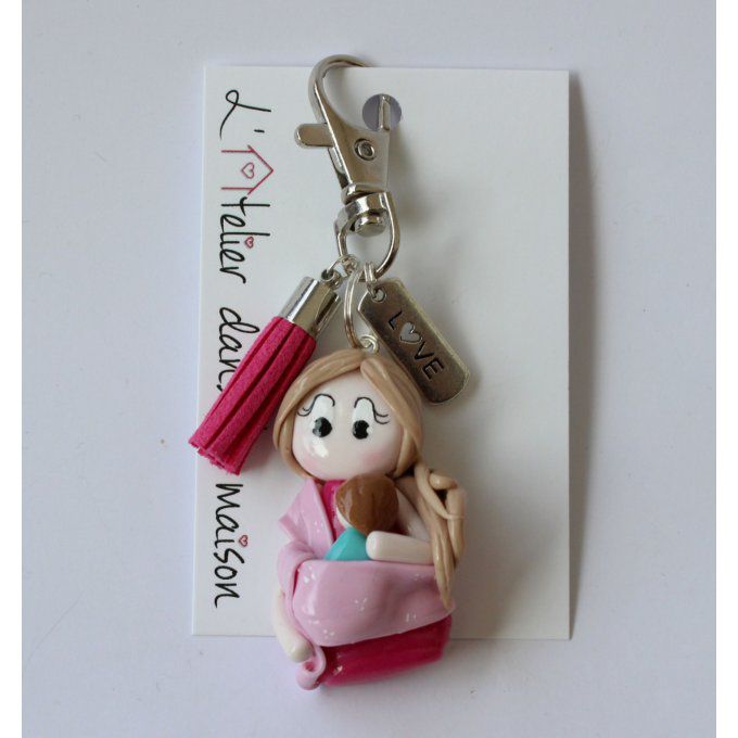 porte clé maman porteuse