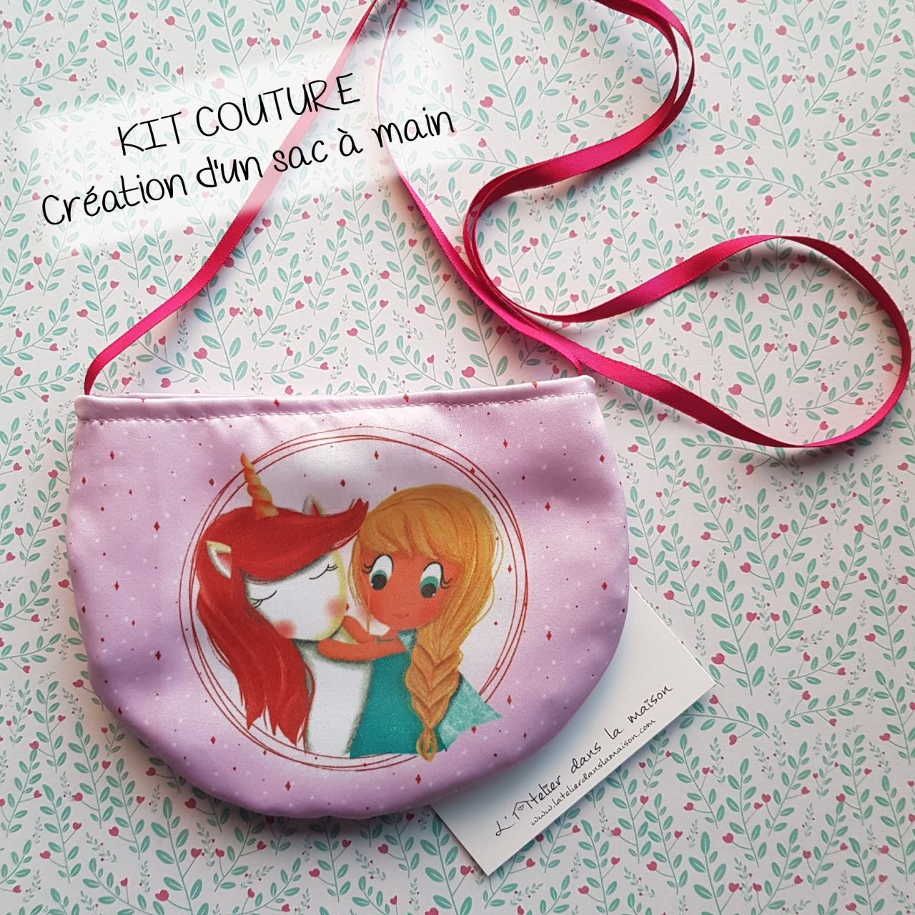 Kit couture petit sac licorne et princesse - Latelierdanslamaison