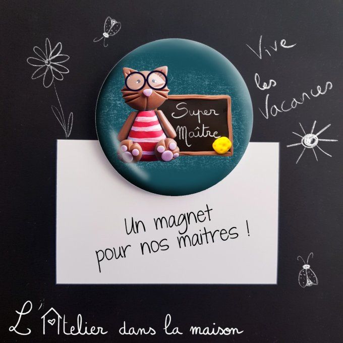 Magnet ou décapsuleur cadeau maitre