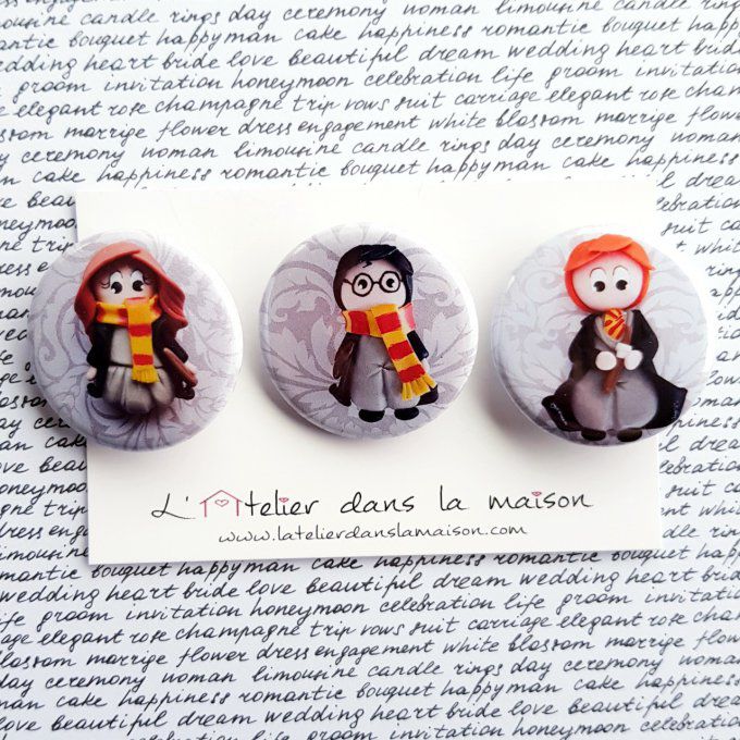 Porte-clé inspiration Harry Potter ou Hermione - Latelierdanslamaison