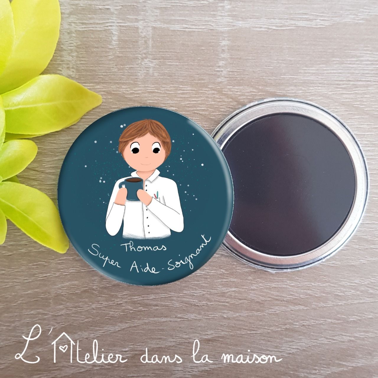 Magnet ou badge Super Aide-soignant