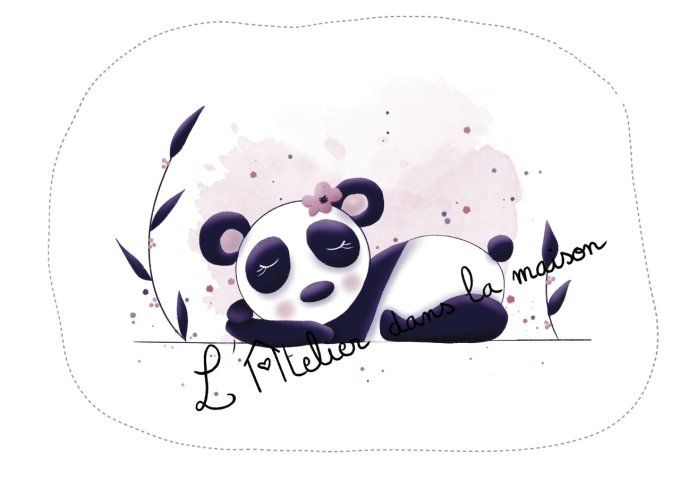 coupon panda endormie coussin