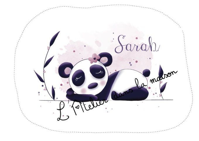 Coupon coussin panda