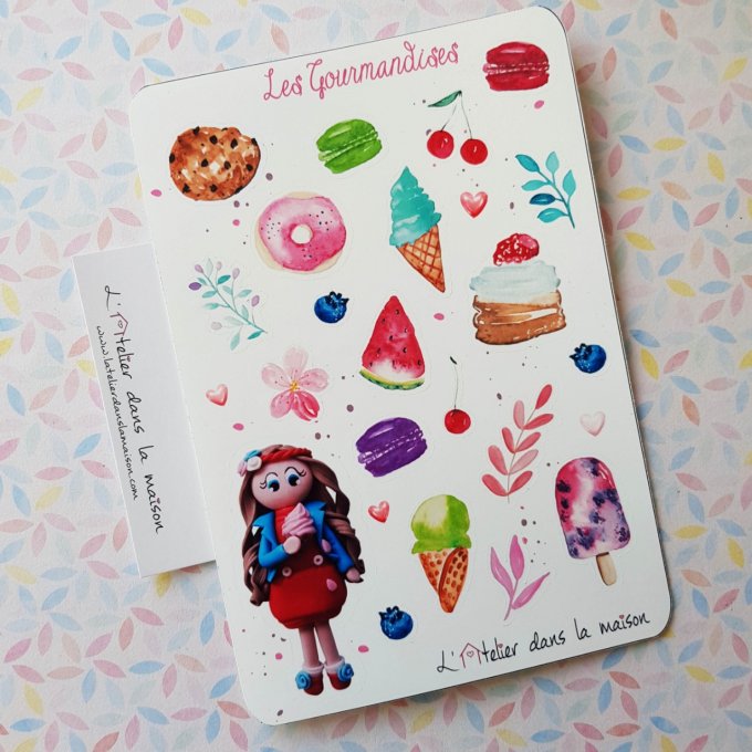 stickers gourmandises