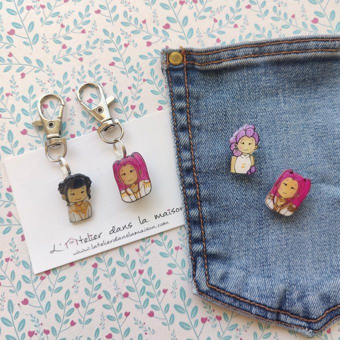 porte clé ou broche huntrx kpop
