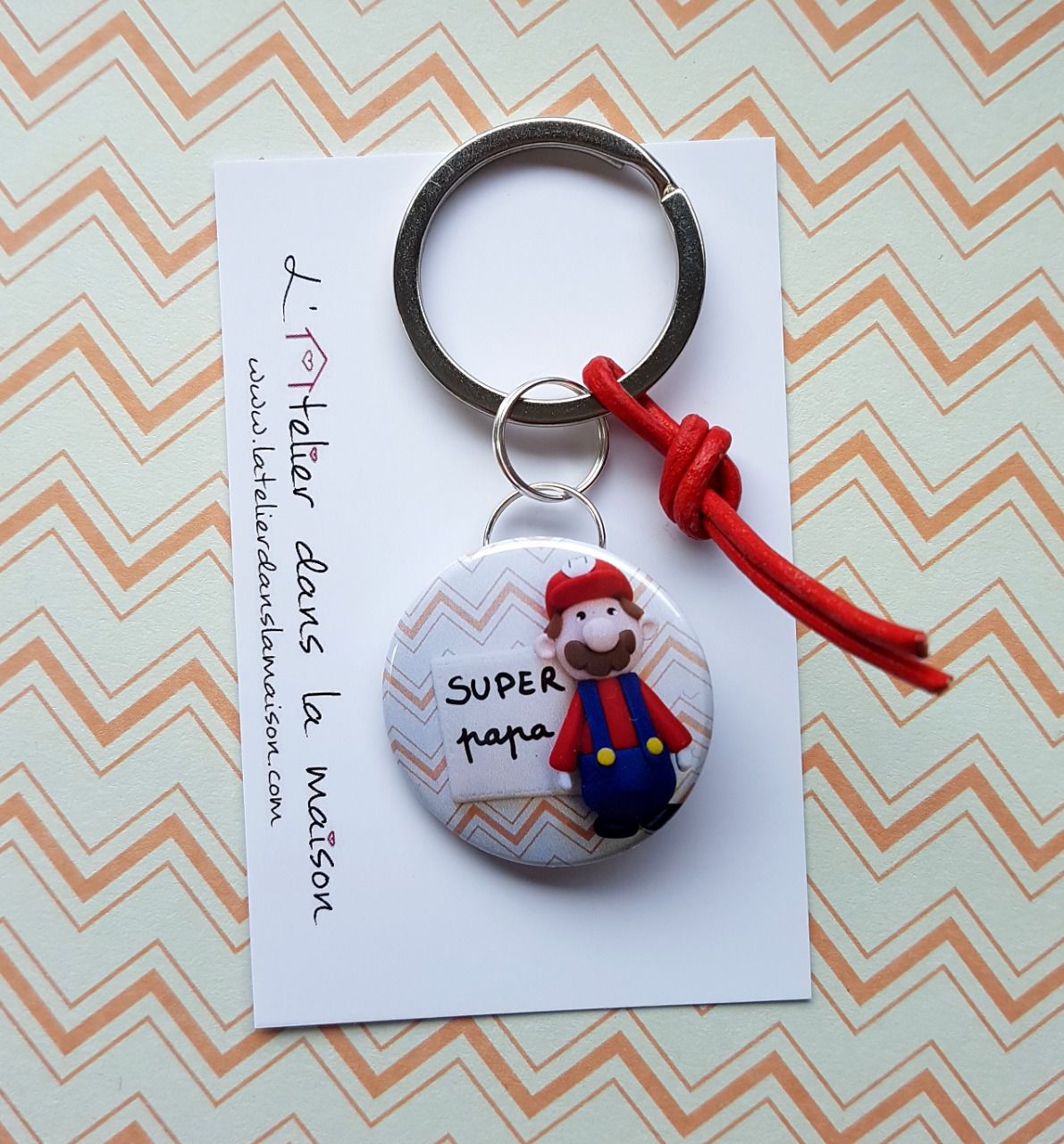 PORTE-CLEF PAPA  Ombeline - Boutique