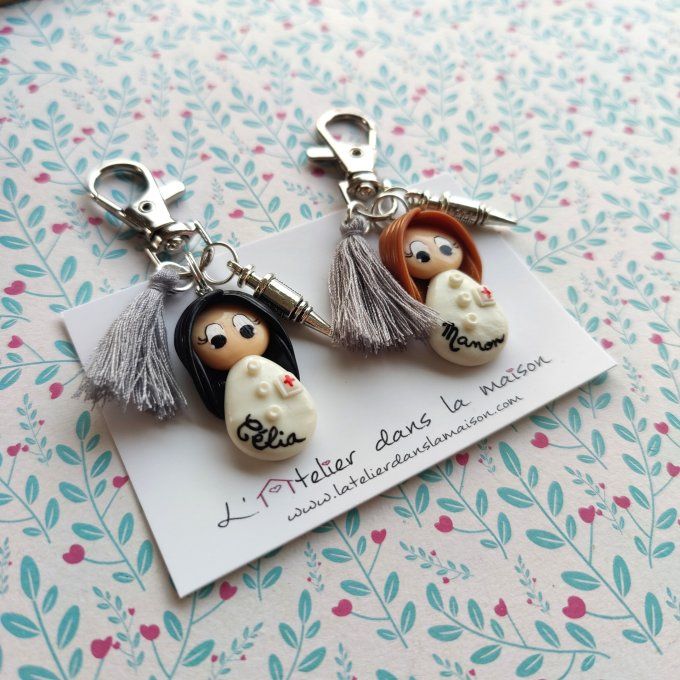 Bijou de sac infirmière personnalisable