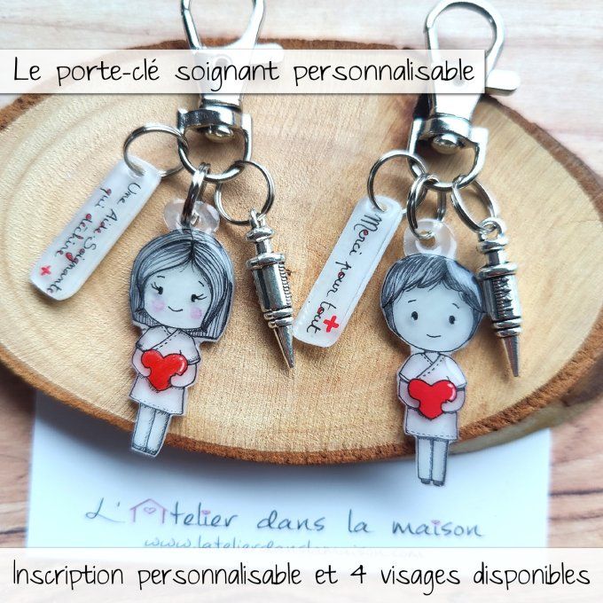 porte-cle cadeau soignant