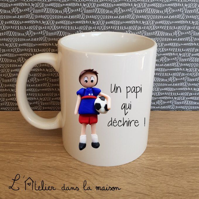 Mug footballeur papi exemple