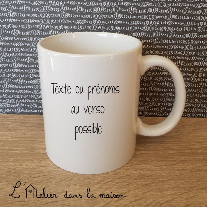 Verso tasse foot prénoms